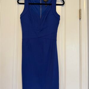 Laundry By Shelli Segal Royal Blue Midi Dress